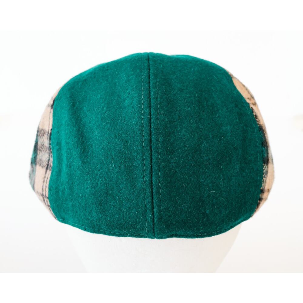 Boston Scally The Craic Pin Plaid Newsboy Cap M/L Preppy Gatsby Wool Blend Hat - Picture 14 of 16
